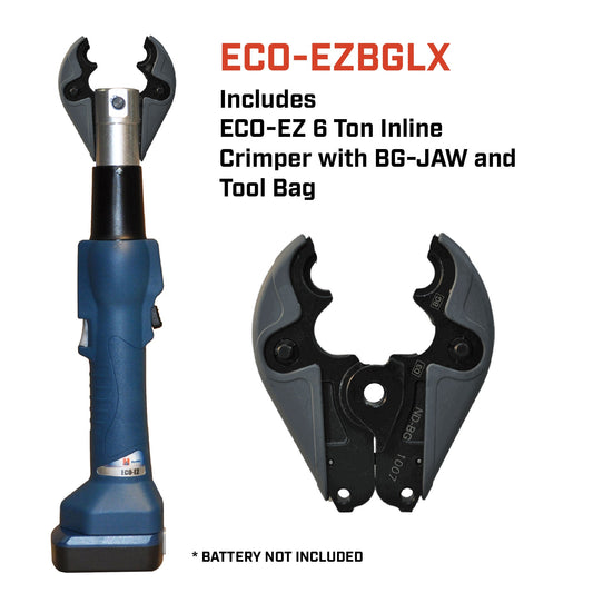 6 Ton Inline Cutting and Crimping Tool with Choice of Jaw - ECO-EZ