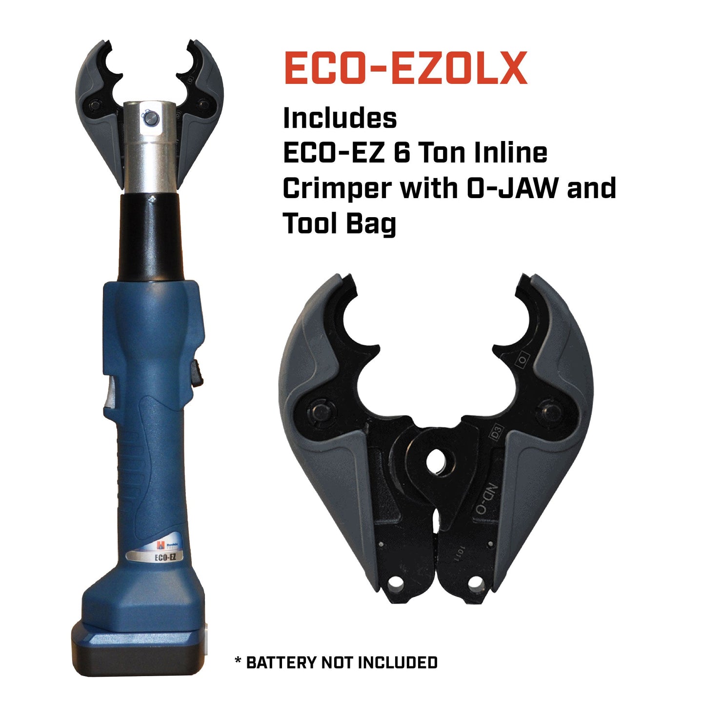 6 Ton Inline Cutting and Crimping Tool with Choice of Jaw - ECO-EZ