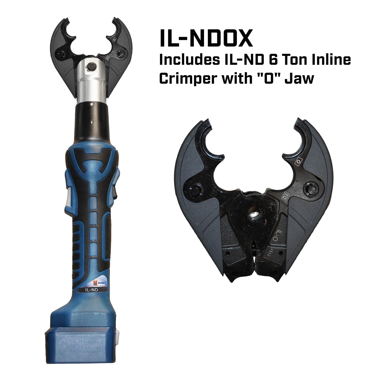 6 Ton Inline Cutting and Crimping Tool with Choice of Jaw - IL-ND