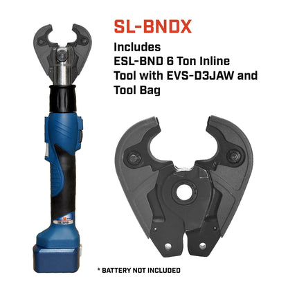 6 Ton Inline Interchangeable Cutter and Crimper with Jaw (SL-BND)